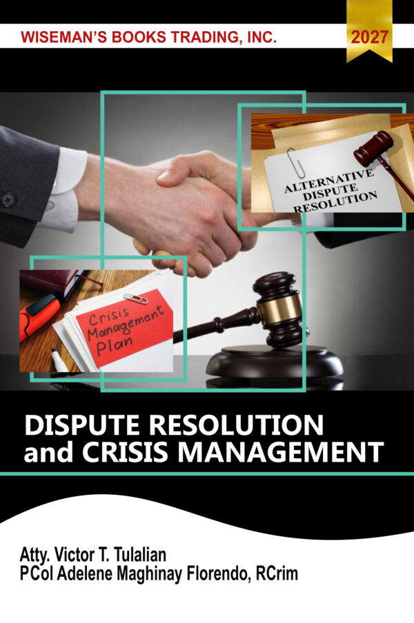 Dispute Resolution and Crisis Management - Wiseman's Books Trading Inc.